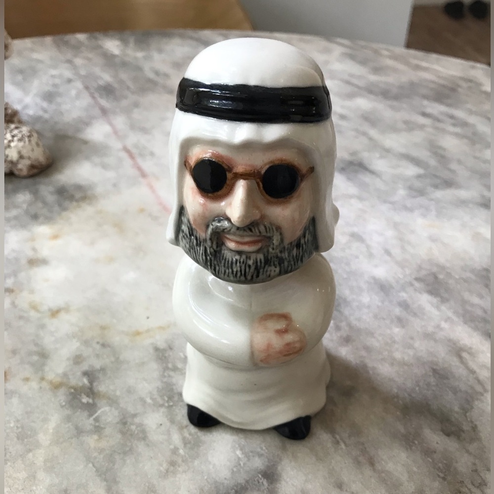 Collectible Al Jaber Sheik Ceramic Bobblehead